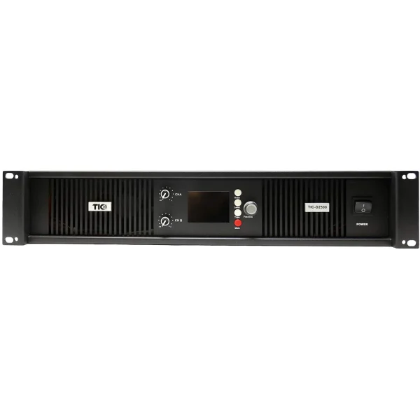 D2500 2XINPUTS 2-ZONE 4Ω / 8Ω/ 70V 2X300W BRIDGED POWER AMPLIFIER