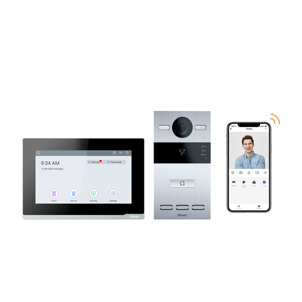 IPK03 PoE IP Intercom Kit with Remote Unlock and CCTV Integration
