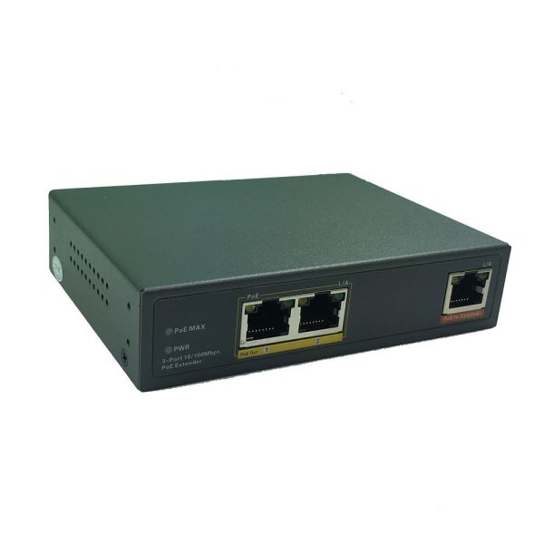 POE-SP102 2-PORT 10/100/1000M POE SPLITTER AND REPEATER