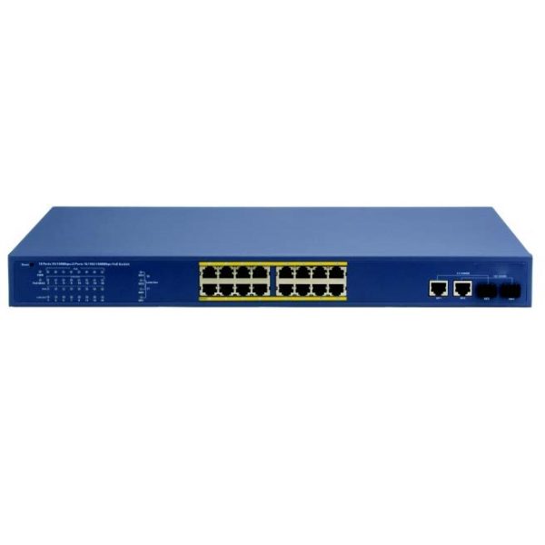 POE-SW16PG-2GF-250 16 PORTS HIGH POWER POE FIBER SWITCH 10/100MBPS UPLINK