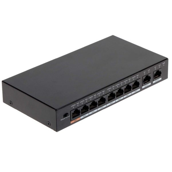 POE-SW8P-2G-96 10-Port Fast Ethernet PoE Switch with 8 PoE Ports