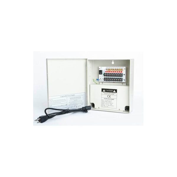 W-12VDC9P/5A 12VDC 5 AMPS 9 PTC OUTPUT CCTV DISTRIBUTED POWER SUPPLY