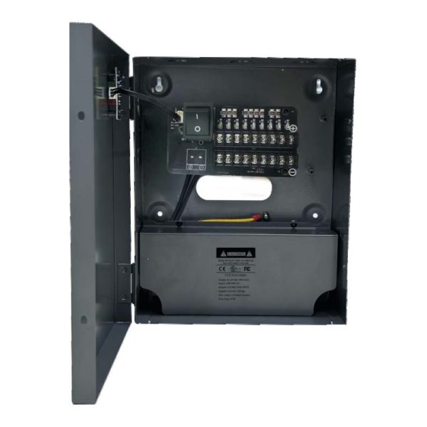 W-12VDC-9P/10A UL 12V DC 9 PTC Output High Efficiency Camera Power Supply