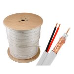 W-95S/500B ETL/500ft 95% SIAMESE CABLE - White