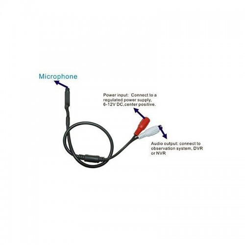 W-MP100 12V DC Powered Microphone 100–5500Hz