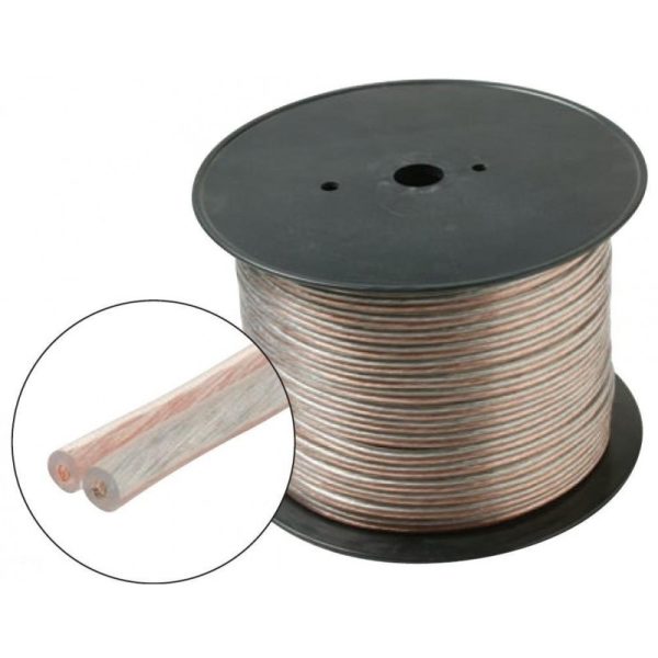 W-SPK16/2-500 500ft 16AWG CL2 Rated 2-Conductor Loud Speaker Cable