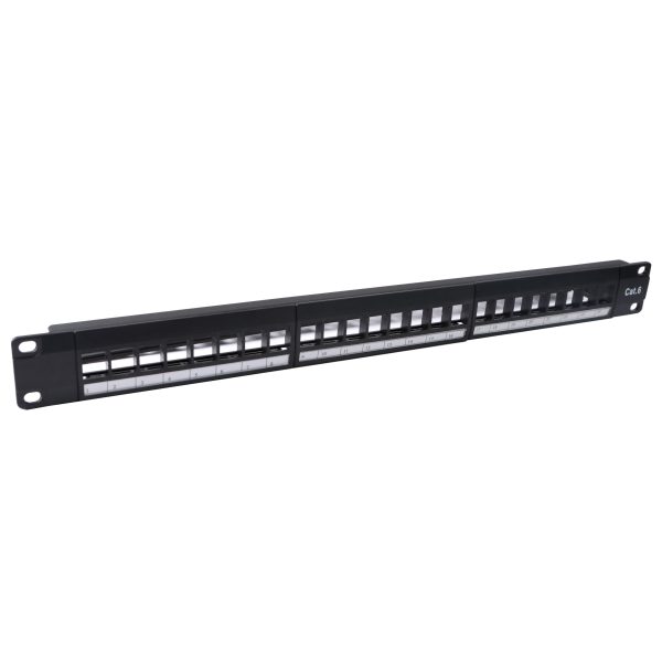 P-NWPP-24P 24Port RJ45 Patch Panel Pass through Couple