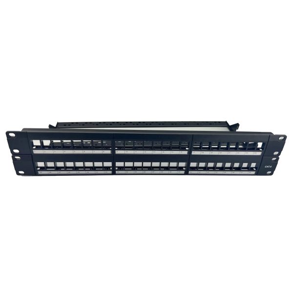 P-NWPP-48P 48Port RJ45 Patch Panel Pass through Couple