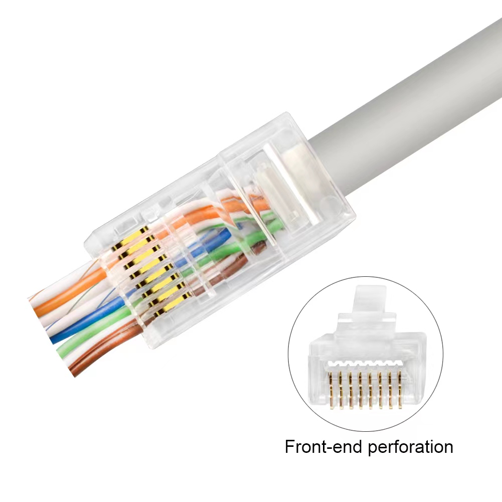 P-RJ4505-100 P-RJ4505-100 Cat5E RJ45 pass through Modular Plug