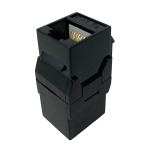 P-RJ4505KSC Cat5e RJ45 Inline Keystone Coupler Female to Female 20pcs/Pack - Black