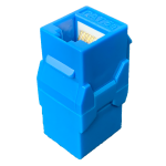 P-RJ4505KSC Cat5e RJ45 Inline Keystone Coupler Female to Female 20pcs/Pack - Blue