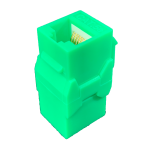 P-RJ4505KSC Cat5e RJ45 Inline Keystone Coupler Female to Female 20pcs/Pack - Green