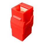 P-RJ4505KSC Cat5e RJ45 Inline Keystone Coupler Female to Female 20pcs/Pack - Red