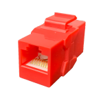 P-RJ4506KSC CAT6 RJ45 Keyst Couple， F to F - Yellow