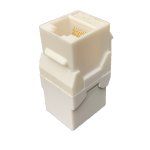 P-RJ4505KSC Cat5e RJ45 Inline Keystone Coupler Female to Female 20pcs/Pack - White
