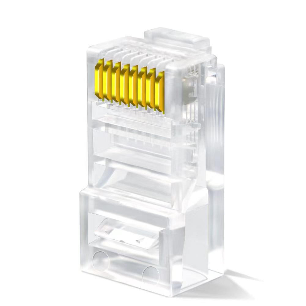 P-RJ4506-100-1 P-RJ4506-50 Cat6 RJ45 pass through Modular Plug