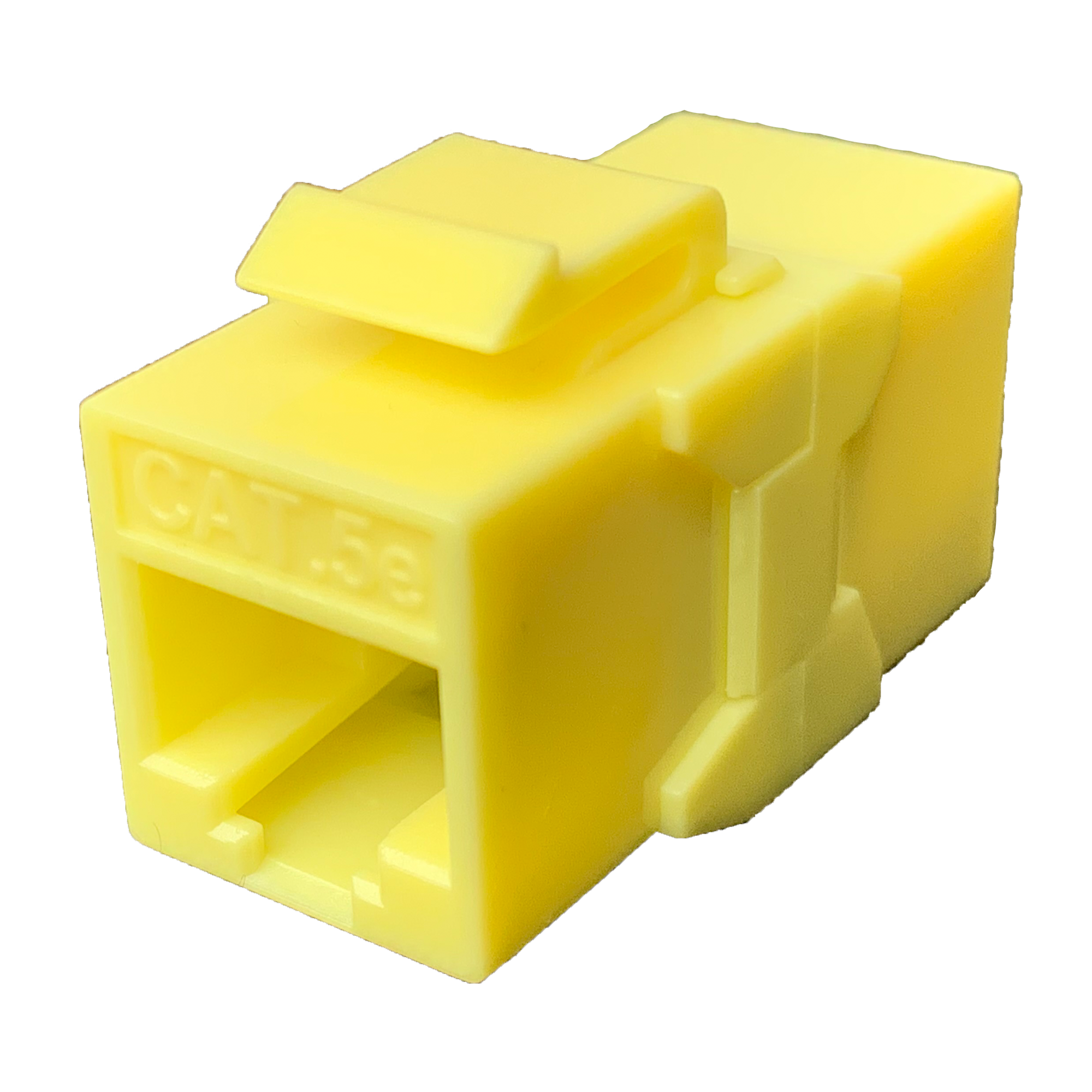 P-RJ4506KSC-Yellow-2 P-RJ4506KSC CAT6 RJ45 Keyst Couple, F to F - Image 2