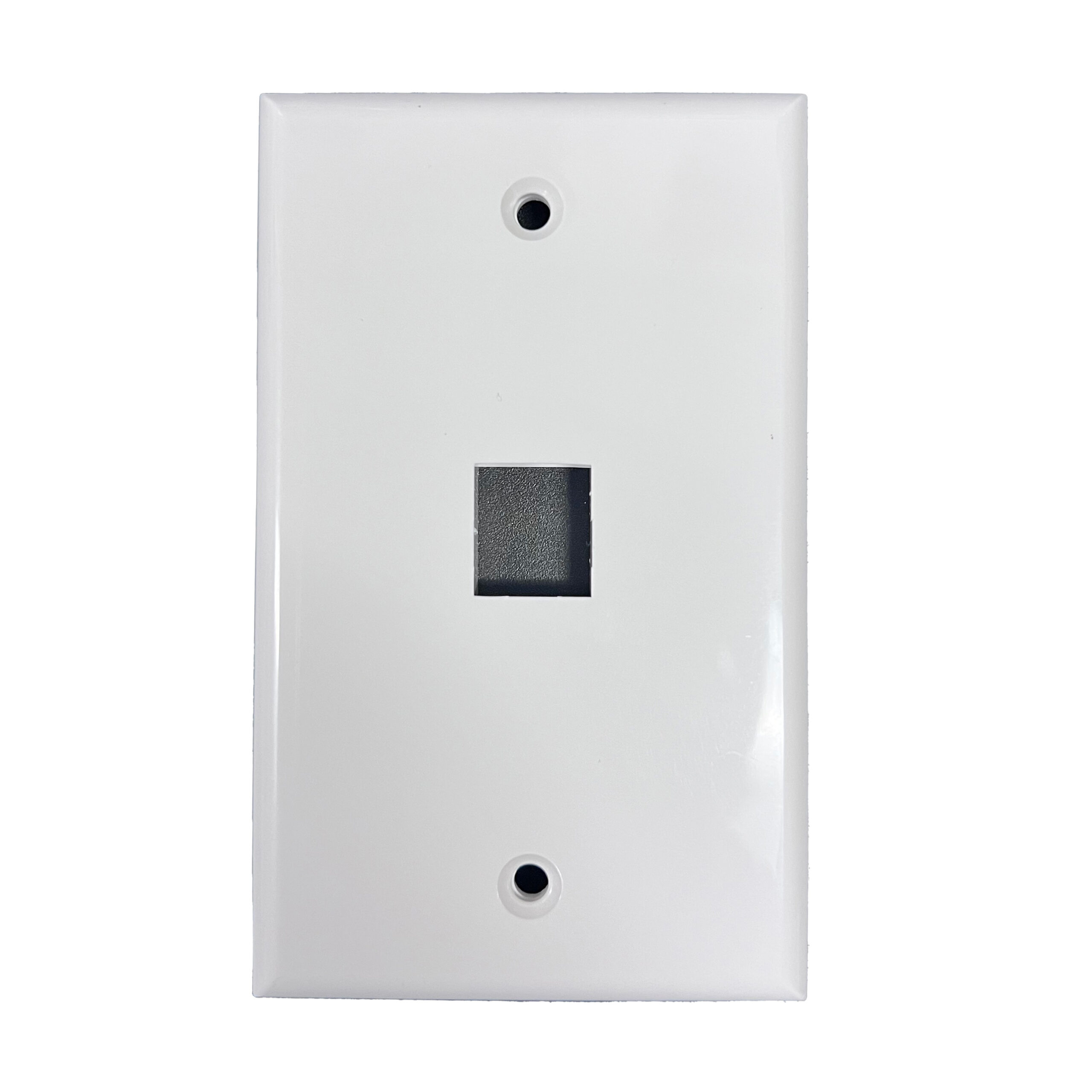 P-RJ45WP1P-W.jpg P-RJ45WP1P-W 1 Port RJ45 Keystone Coupler Wall Plate white