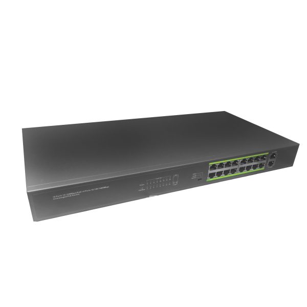 POE-SW16P-2G-150 16 Ports PoE switch with 2 Gigabit Uplink