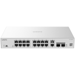 LCS-16GS-P 16-Port Cloud Managed PoE Switch with 250 W PoE Budget Front1