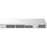 LS2-24GT4SFP-P 24-Port Layer 2 Managed PoE Switch with 370 W PoE Budget Front1