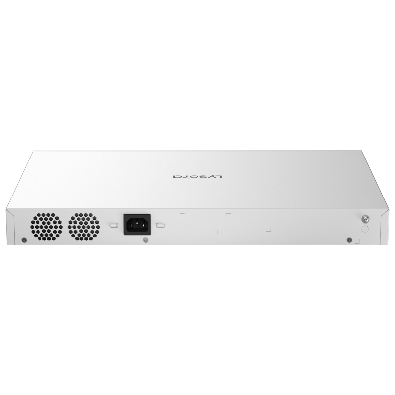 LS2-48GT4SFP-P-Back1 LS2-48GT4SFP-P 48-Port Layer 2 Managed PoE Switch with 370 W PoE Budget Back1