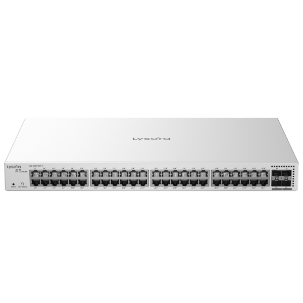 LS2-48GT4SFP-P 48-Port Layer 2 Managed PoE Switch with 370 W PoE Budget